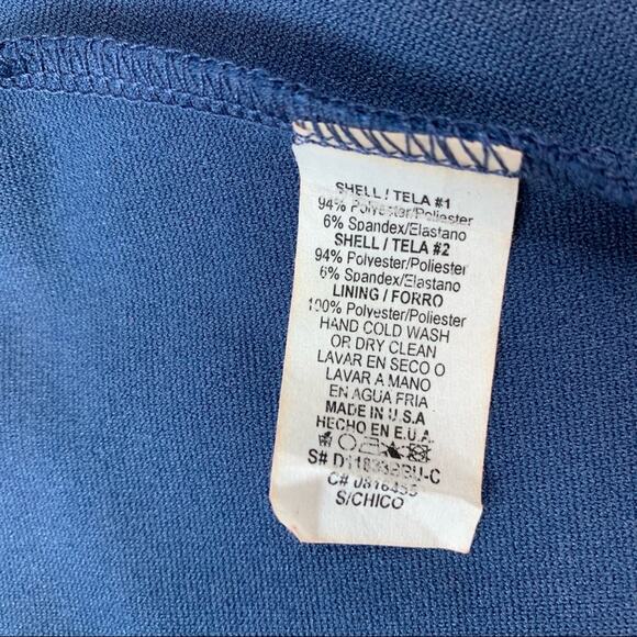 Mystic white and blue fit and flare skater dress, size small - Picture 8 of 8